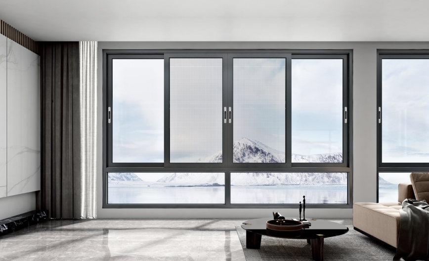 4126 三軌帶紗推拉窗